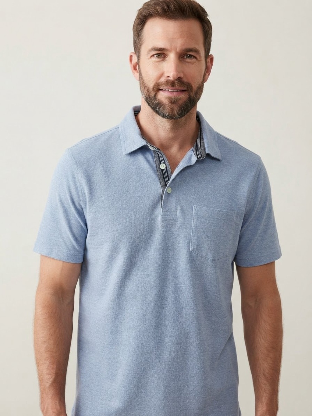 Merona Light Blue Short Sleeve Polo Shirt